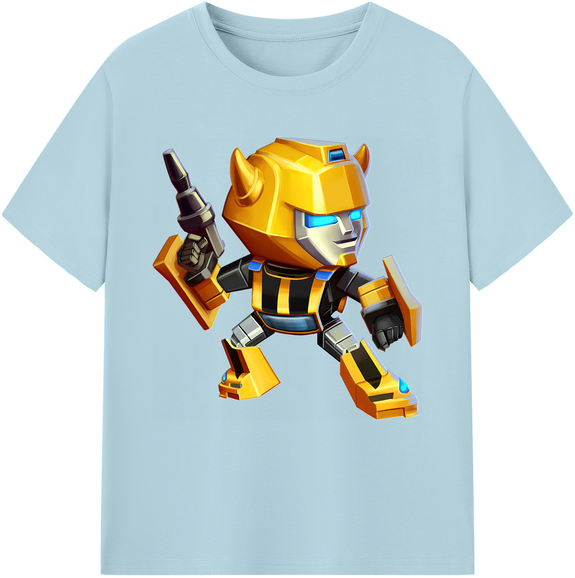 （画像用） Transformers トランスフォーマー 綿100％半袖Tシャツ（フロントプリント）